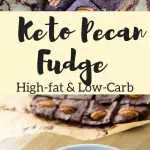 Keto Pecan Fudge High-fat & Low-Carb pinterest