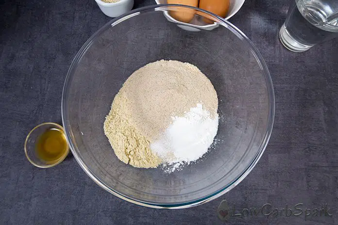 dry ingredients for the keto bread buns low carb recipe