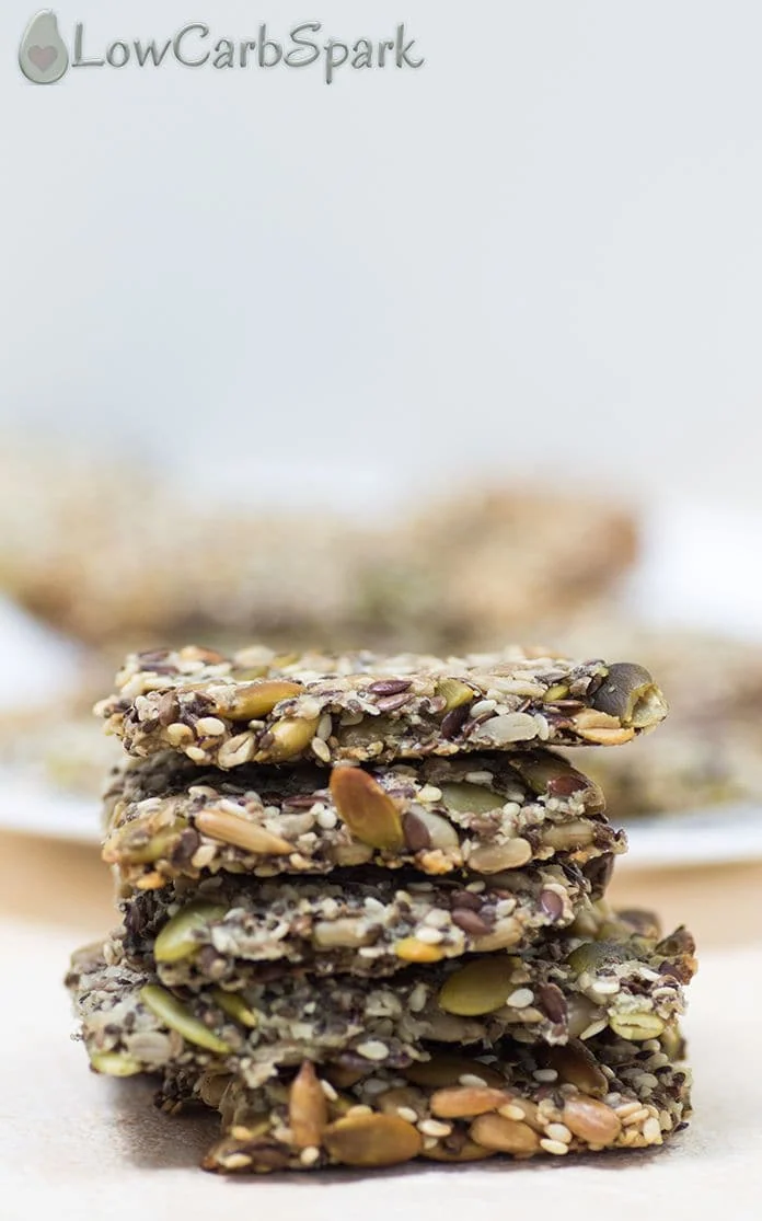 easy keto crackers with seeds