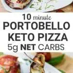keto pizza with mushroom crust low carb
