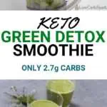 keto smoothie green and healthy