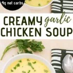 creamy garlic chicken soup
