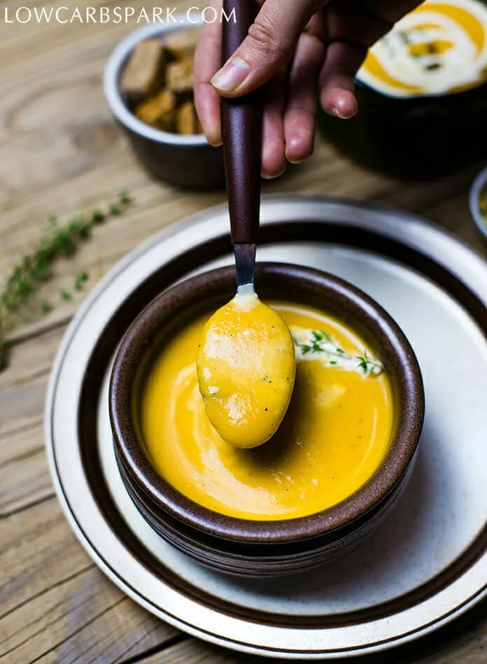 creamy and thick pumpkin soup