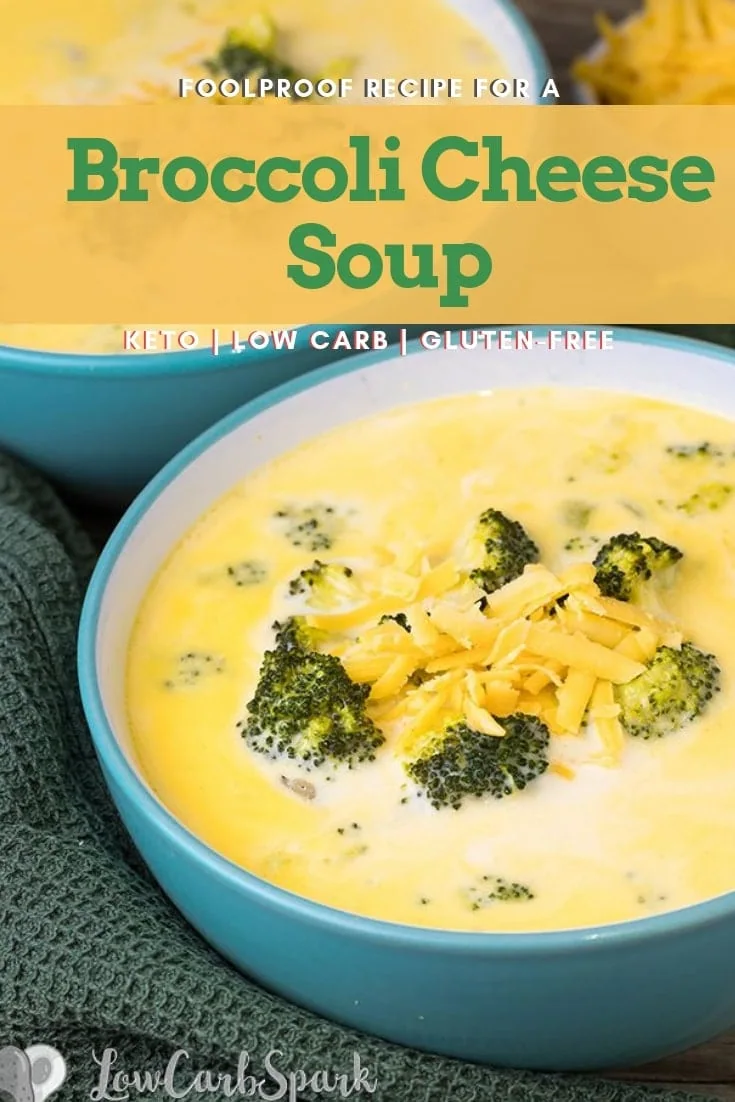 This broccoli cheese soup is creamy, delicious and ready in less than 30 minutes. A comfort meal with cheddar cheese and tender broccoli.