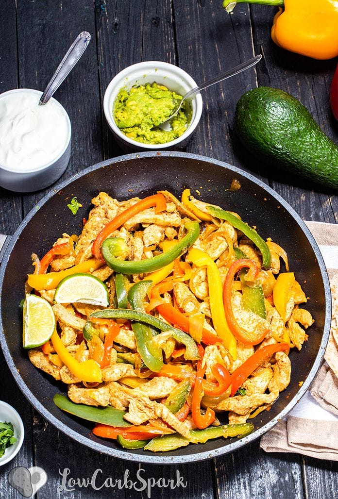 EASY CHICKEN FAJITAS - Butter with a Side of Bread