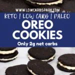 These keto oreo cookies taste just like the original but are completely sugar-free grain free and low carb.