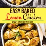 Baked Lemon Garlic Chicken is packed with tons of delicious and fresh flavors. Extremely easy to whip up in just 30 minutes enjoy this tender and juicy lemon chicken with your entire family. The lemon sauce is not overpowering the dish and bring the best flavor in the chicken.