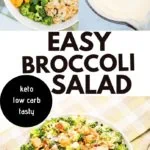 easy keto broccoli salad with bacon