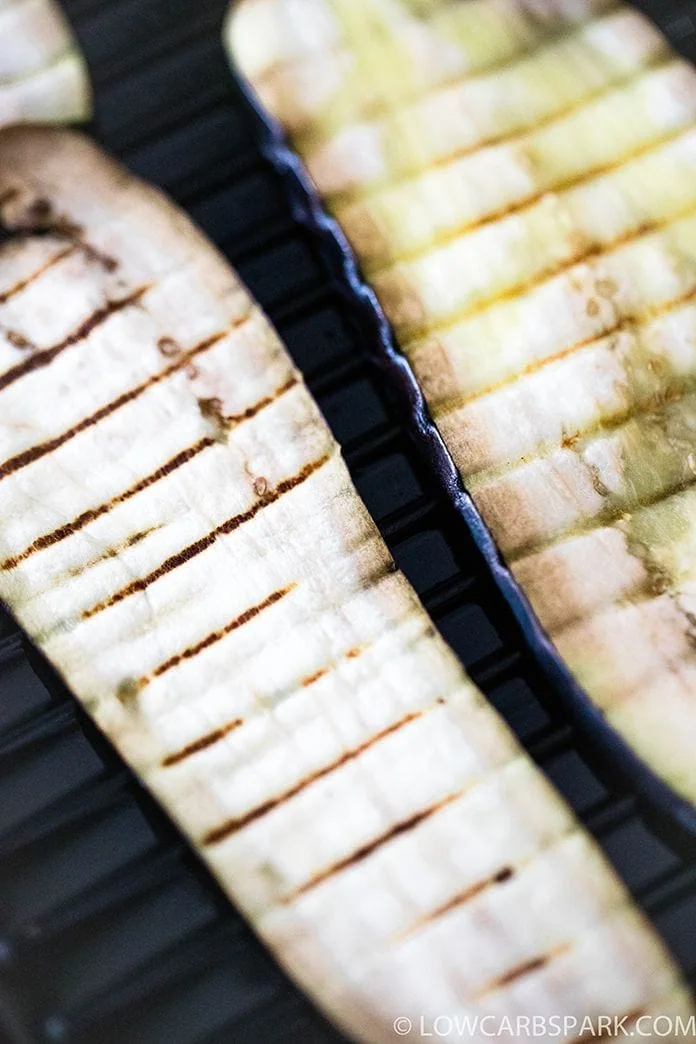 grill the eggplant slices