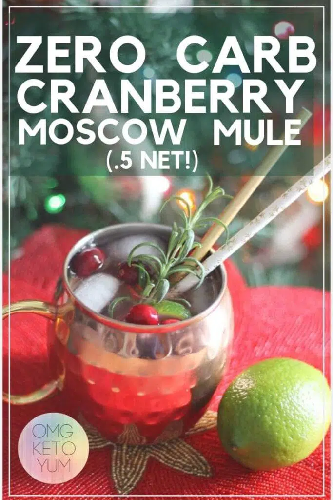keto zero carb cranberry moscow mule