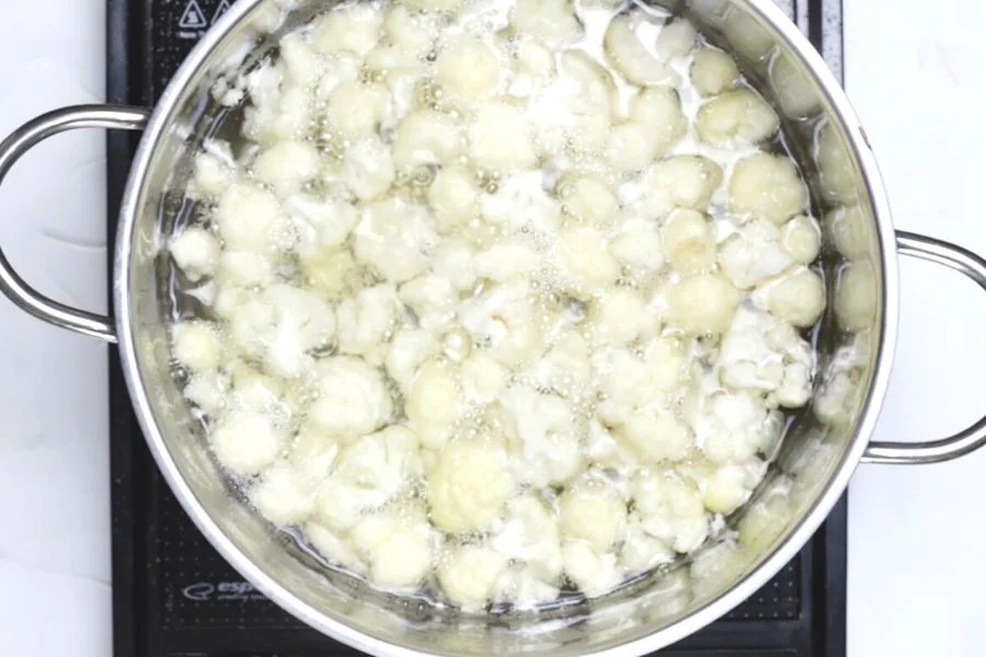 boil cauliflower in a large pot