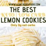 These sugar-free lemon cookies are extremely soft on the inside, crispy on the outside and packed with lemon flavor. Drizzle them with my two ingredients, keto lemon glaze, and everyone will love them.