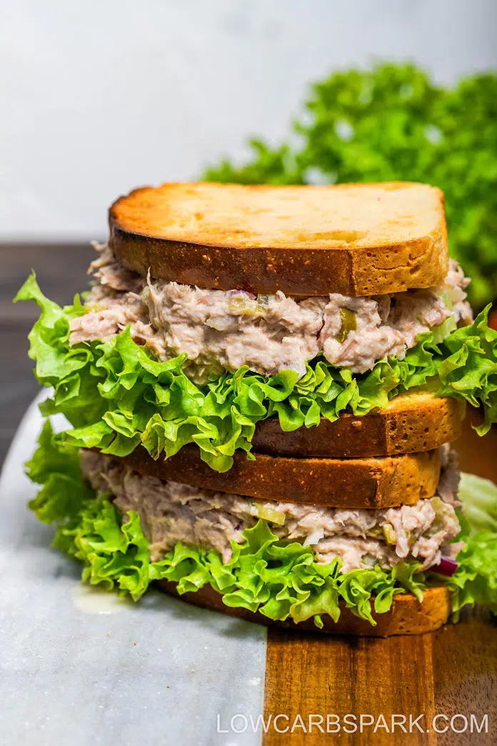 It's a versatile recipe that's made with just a few pantry staples. It's made with a few wholesome ingredients such as flaky tuna, Greek yogurt, celery, red onion. Serve this quick and easy tuna salad in many different ways. Tuna sandwiches are my favorite.