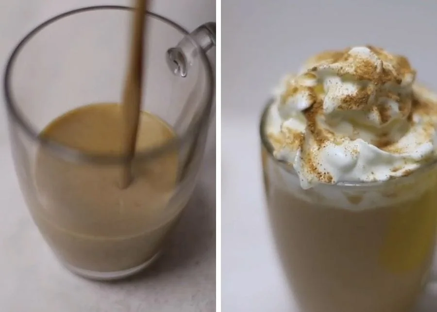 serve keto pumpkin spice latte drink instructions