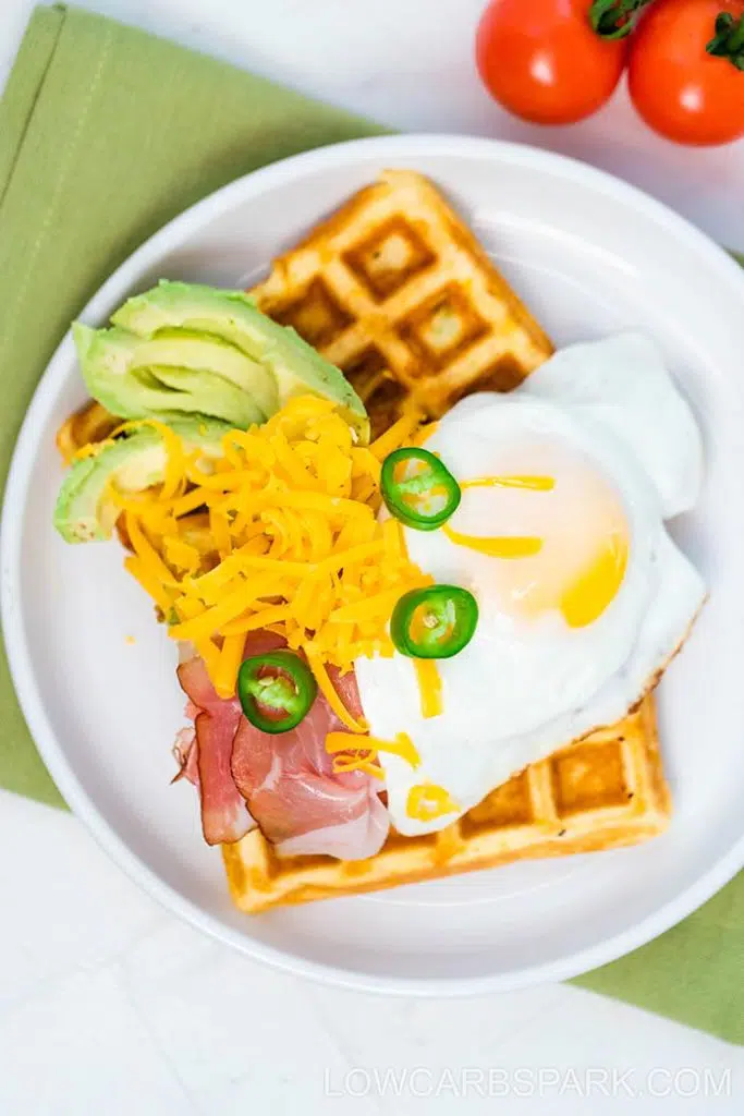 jalapeno cheddar waffles with coconut flour