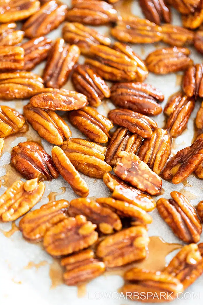 easy candied pecans keto low carb