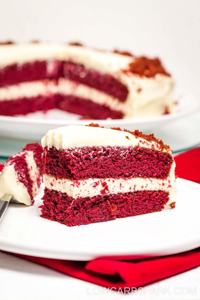 The Best Keto Red Velvet Cake - Only 4g carbs! - Low Carb Spark