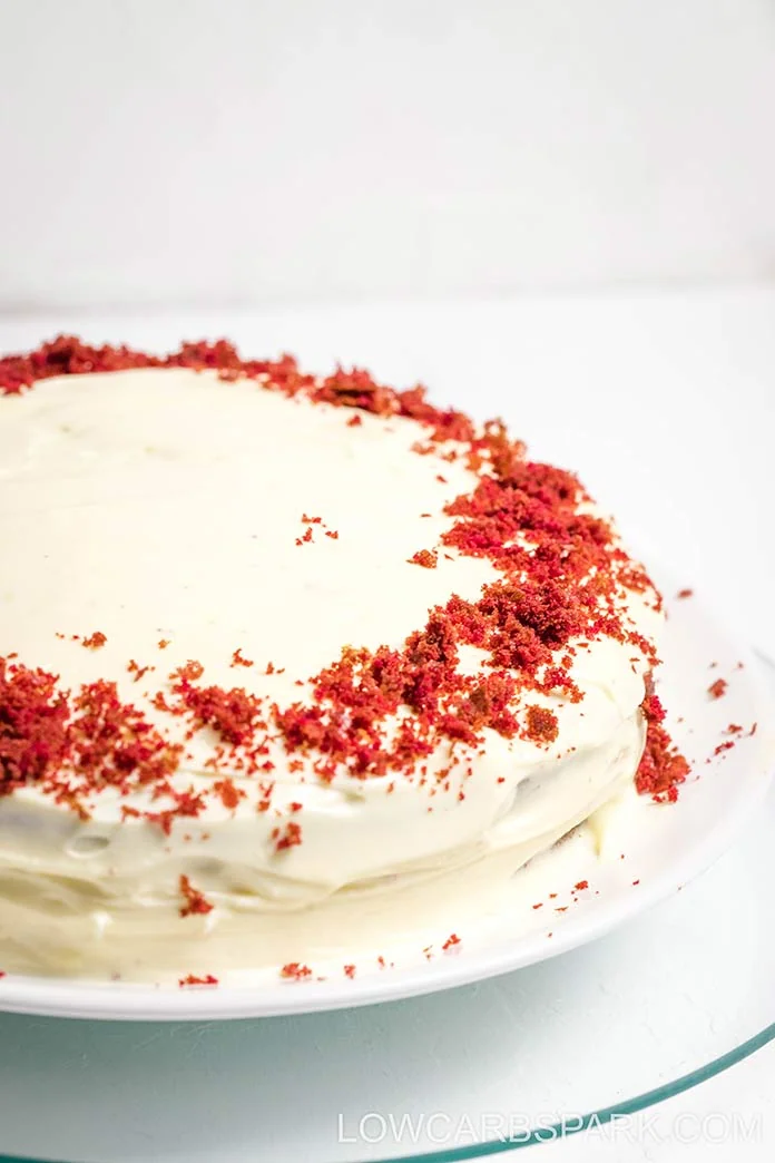 the best easy keto low carb red velvet cake