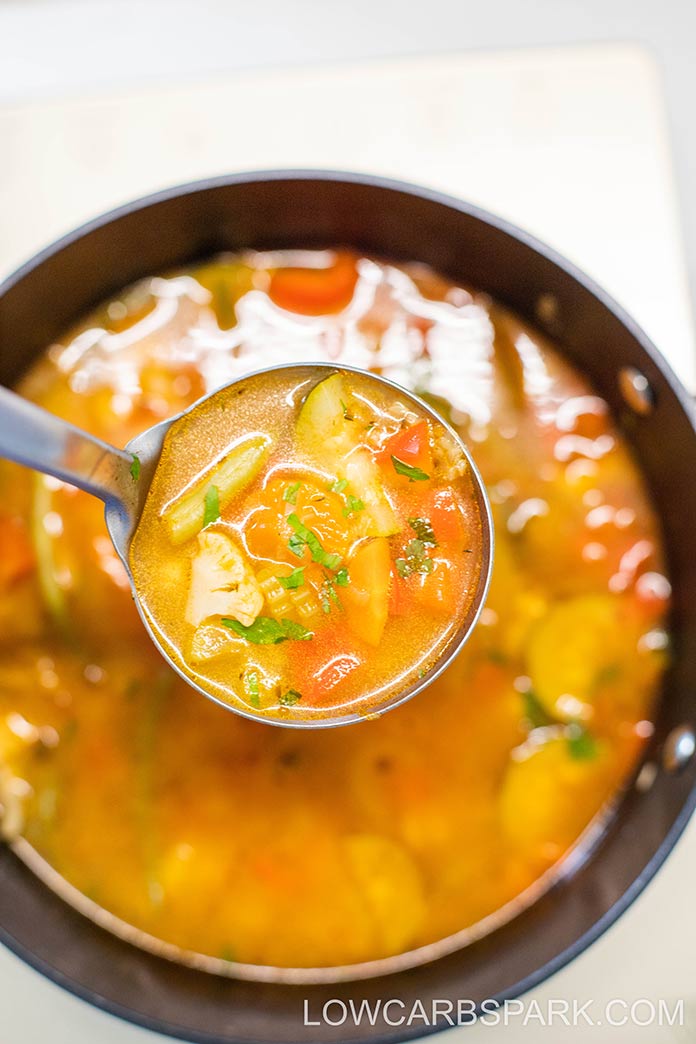 Easy Keto Vegetable Soup - Seriously Good Low Carb Soup - Low Carb Spark
