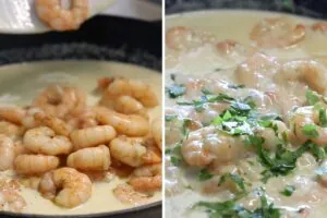 how to make Creamy Garlic Shrimp with Parmesan5 1