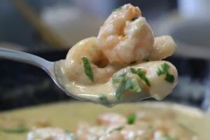 how to make Creamy Garlic Shrimp with Parmesan6 1