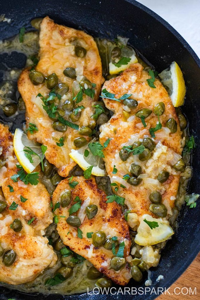 Easy Chicken Piccata - Low Carb Spark