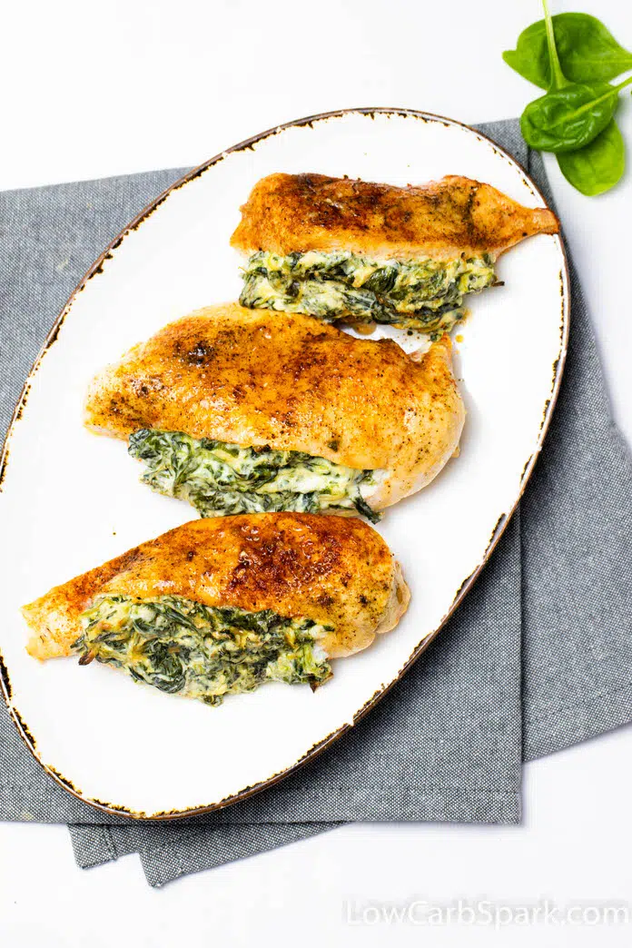 best stuffed chicken with cream cheese and spinach