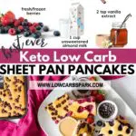 keto sheet pancakes low carb pancakes pinterest