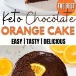 moist keto chocolate orange cake