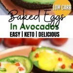 baked eggs in avocado