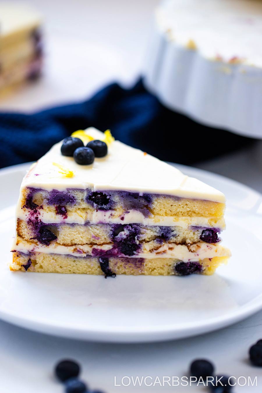 Blueberry Lemon Yoghurt Cake | RecipeTin Eats