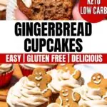 best keto low carb gingerbread cupcakes