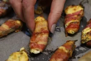 how to make Bacon Wrapped Jalapeno Poppers10