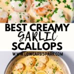 Creamy garlic scallops are ready in under 20 minutes and taste just as good as chef made. These pan-seared scallops are smothered in a rich cream sauce bursting with garlic flavors that melts in your mouth. With just a few ingredients, make a quick and easy scallop recipe that's sure to impress everyone. 