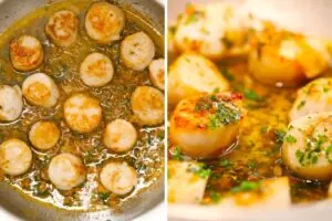 how to make Seared Scallops With Garlic Lemon Butter6