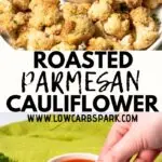 Parmesan Roasted Cauliflower is a super quick and easy side dish that no one can resist. Ready in less than 30 minutes, these baked cauliflower bites are crisp-tender perfection.