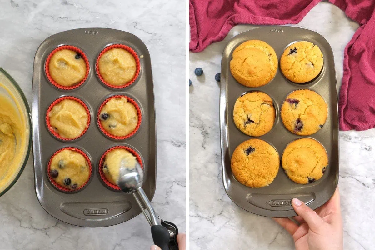 how to make keto blueberry muffins 5
