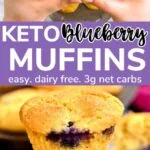 keto blueberry muffins pinterest 1