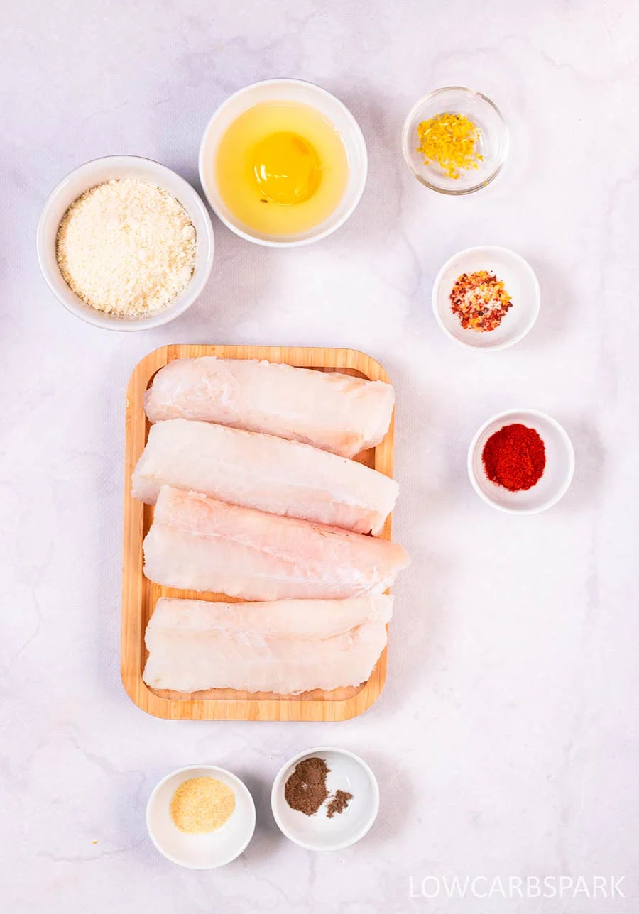 lowcarbspark ingredients for parmesan crusted cod