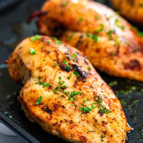 Easy Juicy Oven Baked Chicken Breast - Low Carb Spark