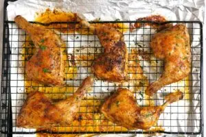 how to make Baked Chicken Leg Quarters6
