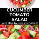 cucumber tomato salad pinterest image