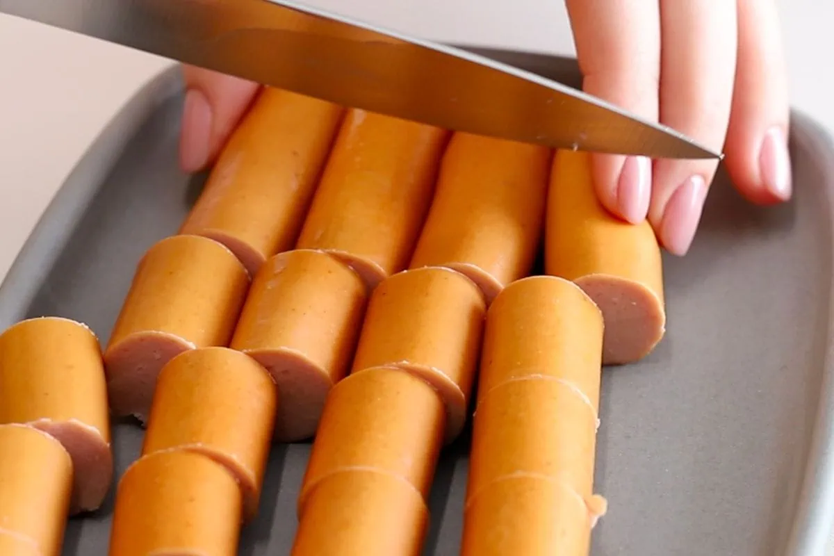 how to make Keto Corn Dog Muffins