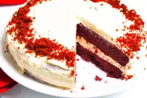 how to make Keto Red Velvet Cake9