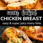 easy and juicy baked chicken breast