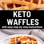 easy keto waffles pinterest