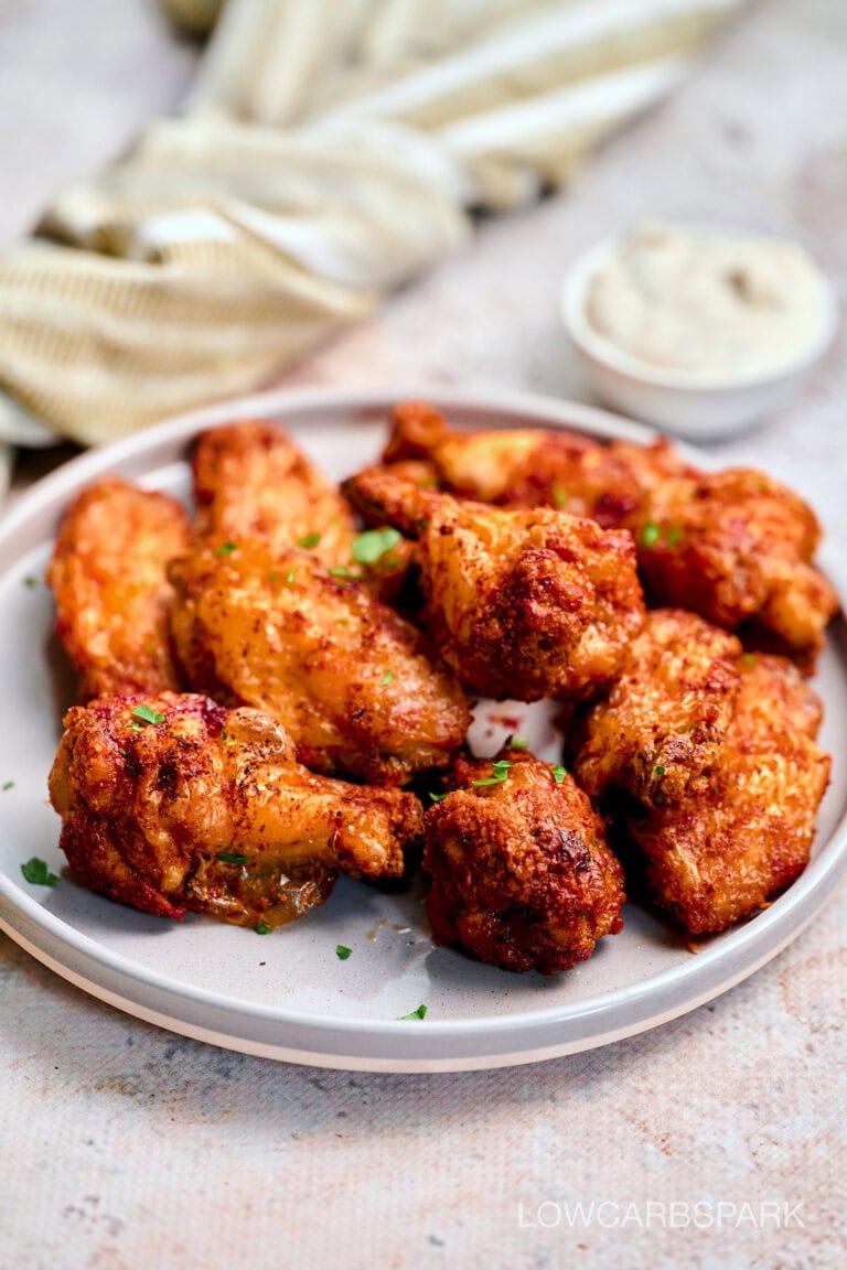 Frozen Chicken Wings in The Air Fryer (No Thawing!) Low Carb Spark