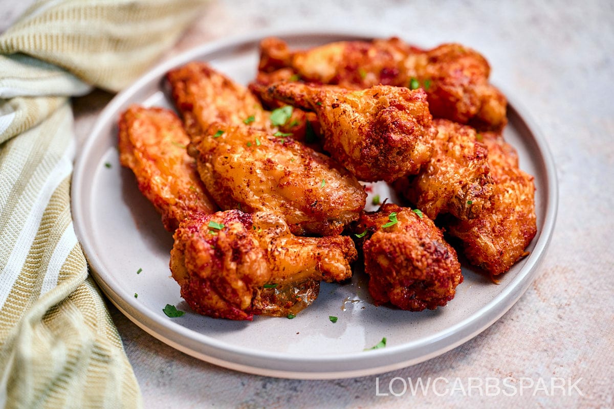 Frozen Chicken Wings In The Air Fryer (Crispy!) - Wholesome Yum