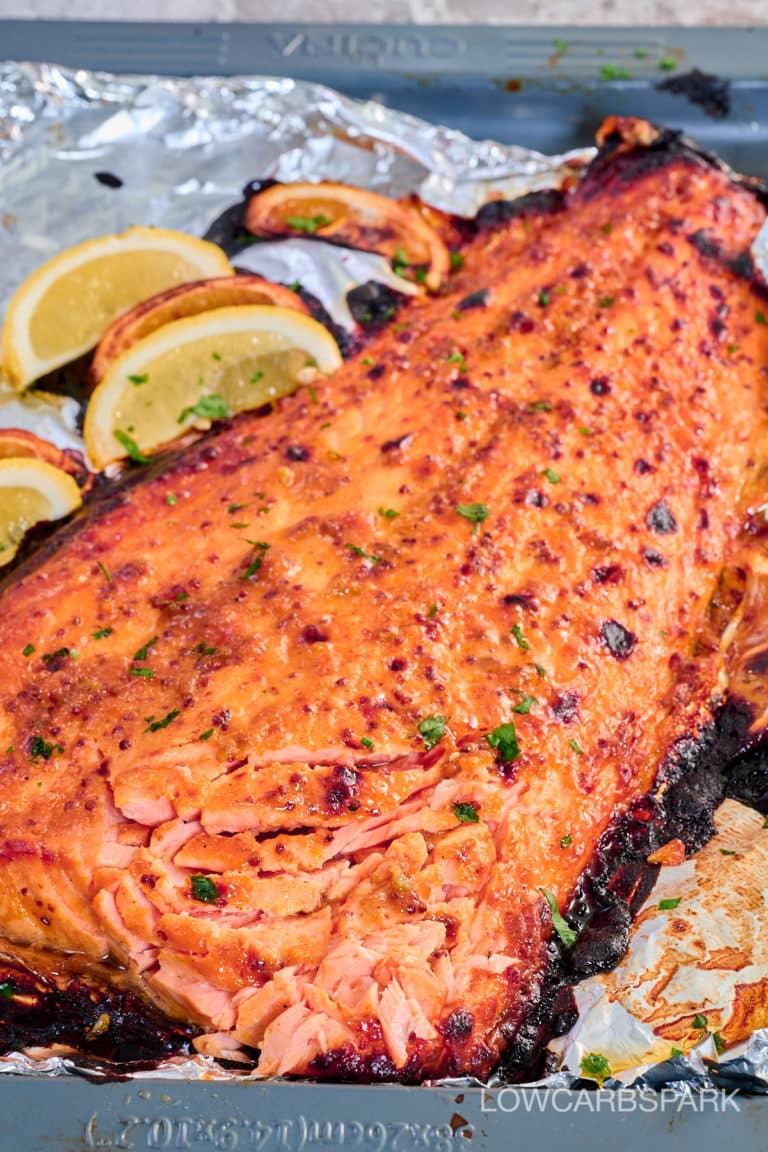 Honey Mustard Salmon In Foil - Low Carb Spark