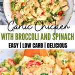 Garlic Chicken with Broccoli and Spinach 2 1